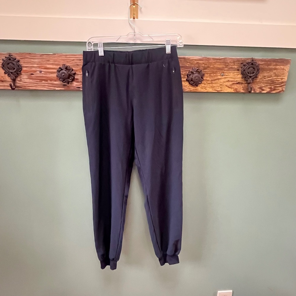 Lole Womens Black Elastic Waist Zipper Pocket Athletic Jogger Pants Size S